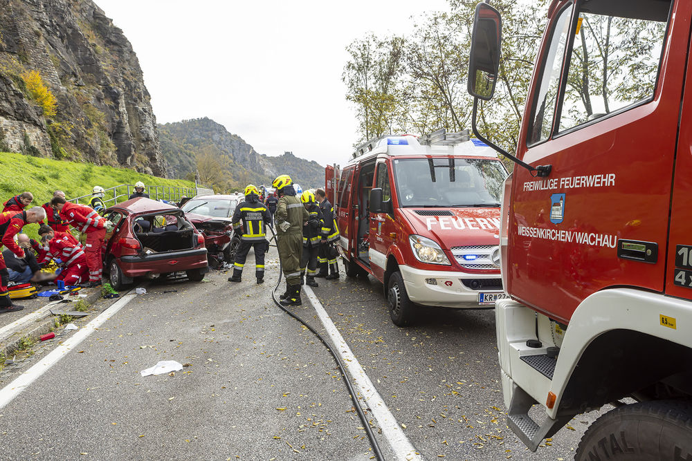 Verkehrsunfall in Dürnstein