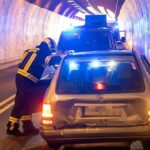 Sperre des Tunnel Dürnstein nach einem Auffahrunfall 
